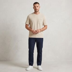 Calvin Klein Beige Textured Men's T-shirt